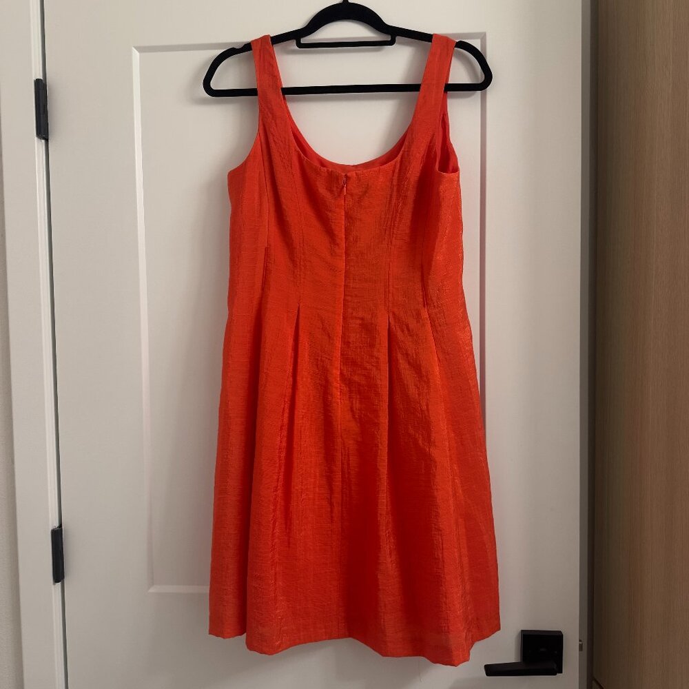 Nine West Bright Orange Sleeveless Mini Dress